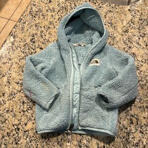 North face fuzzy jacket 3T